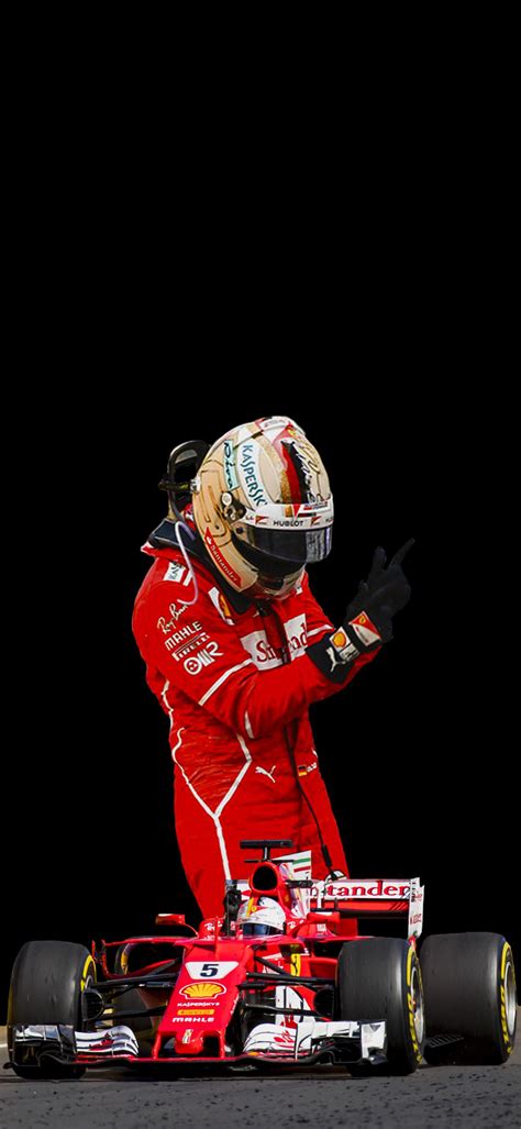 Sebastian Vettel Ferrari 2017 OLED Wallpaper. : r/formula1 